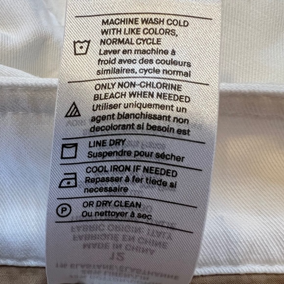 Vince Twill Cotton Linen Blend Shorts in Optic White - Picture 10 of 11